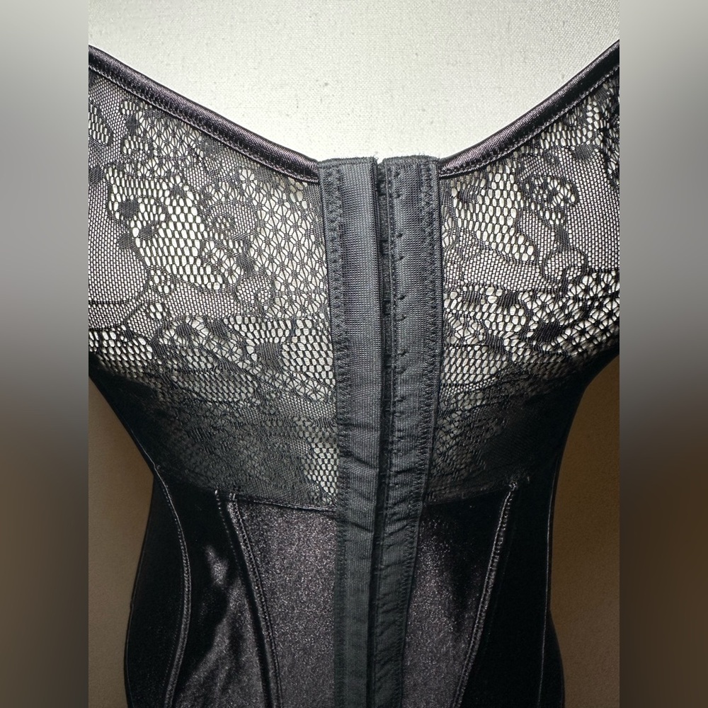 Acelandy corset top black lace strappy adjustable sexy goth grunge‎ sexy party - Picture 3 of 13